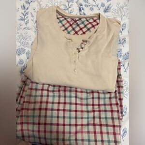 L.L Bean petite Large pajamas SET
